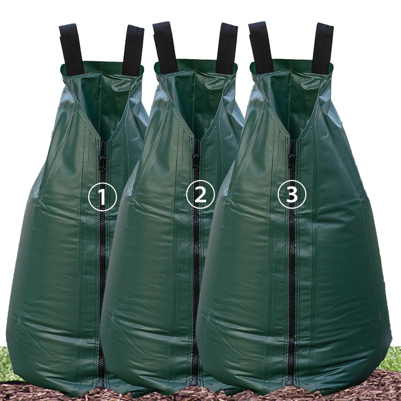 USHIGHLIGHT USHIGHTLIGHT All New 20 Gallon Tree Watering Bag, Slow Release Watering Bag for Trees, Portable Tree Drip Irrigation Bag, Water Saving Irrigation Water System(1/2/3) (3, 20 Gallon) - Image 1